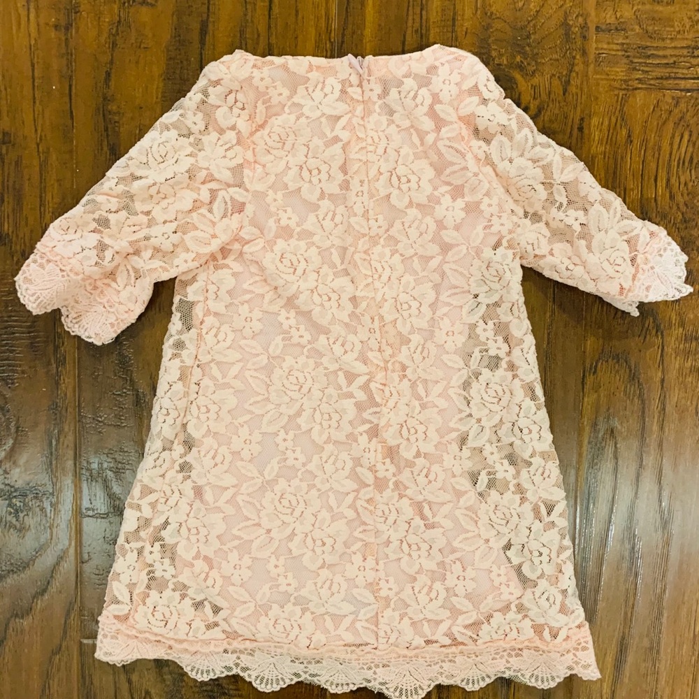 Boutique Long Sleeve Lace Dress (6-9mo) - Picture 2 of 3